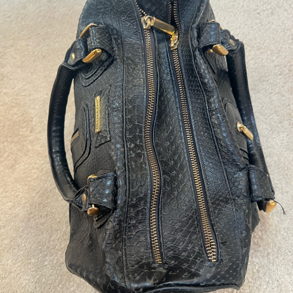 Jack Rabbit Black Leather Handbag - Picture 2 of 10